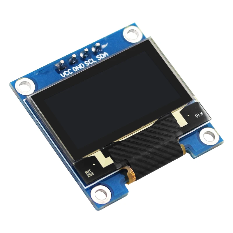 0.96 Inch OLED SSD1306 I2C IIC SPI Serial 128X64 LCD 4 Pin Font Display for Arduino STM32 Raspberry Pi 4B 3B Zero W