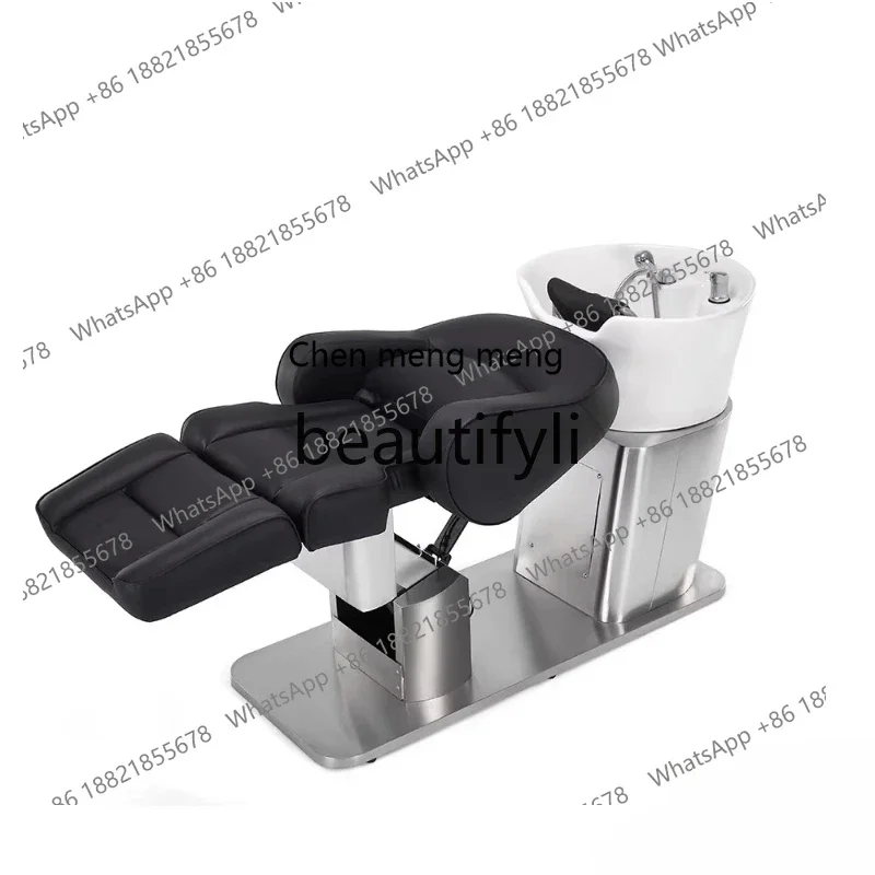 zqxHair salon multi-functional shampoo bed hair salon full lying high-end intelligent flushing bed electric lift haircut special