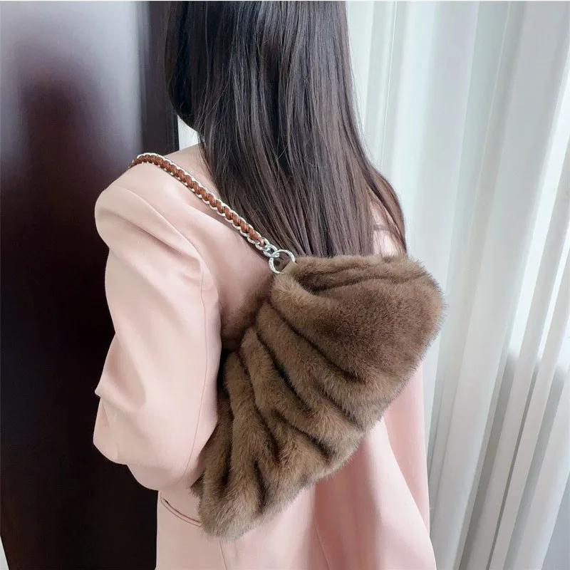 Soft Imitation Fur Shoulder Bag For Women High Quality Xiaoyun Crossbody Bag For Women Fashion Women's New Handbag Messenger Bag