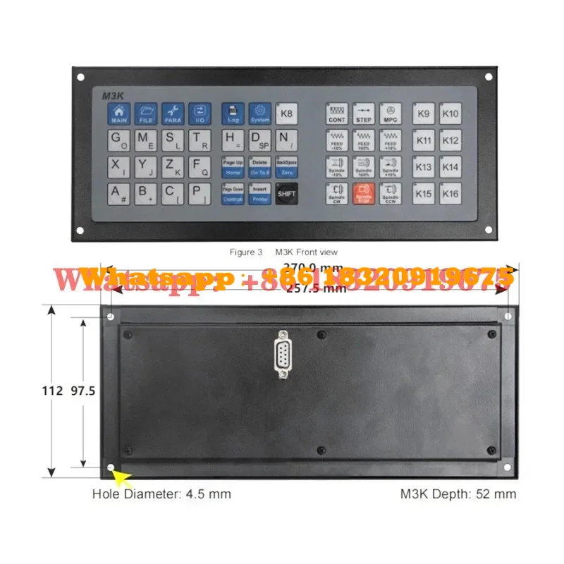 DDCS EXPERT  M3K Processing and Engraving M350 CNC USB Controller Expand Keyboard Buttons