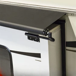 RV modification and maintenance part, left rear expansion cabin automatic retractable sunshade