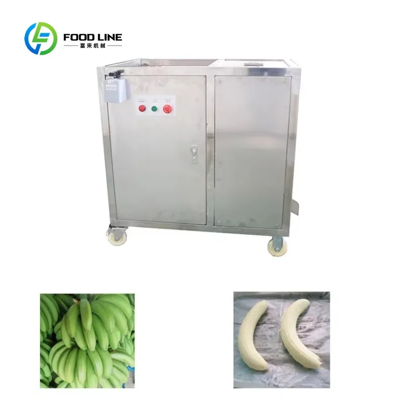 Customized Green Raw Banana Skin Removal Machine Stainless Steel Automatic Banana Peeling Machine Plantain Peeler Machine