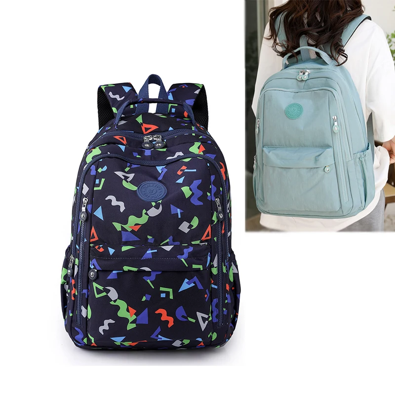 Extra-large capacity Women Backpack Flower Printing Nylon Trekking Rucksack Girls Shoulder Bag Female Hiking Outdoor Sport bag