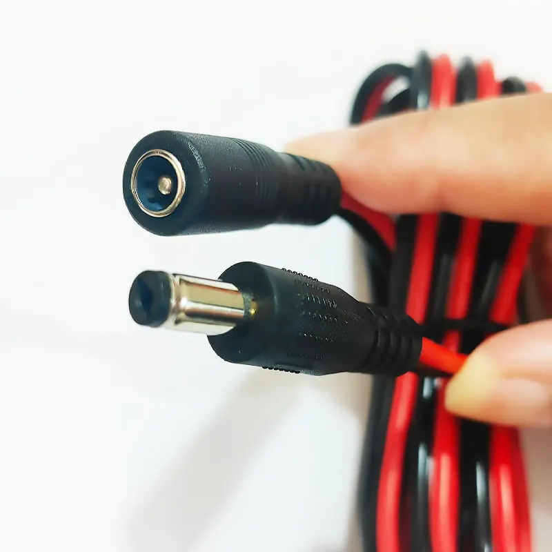 DC5.5*2.1MM Male Female Hight Power DC Power Cord Single Plug 18AWG 12V Huge Current All Copper Power Cord 1.5m