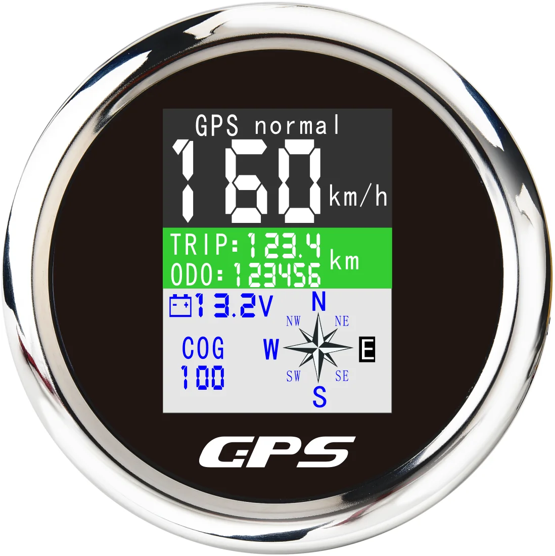 85mm Adjustable Odometer With Voltmeter 9-32V For Car Motorcycle Tractor Truck TFT GPS Speedometer