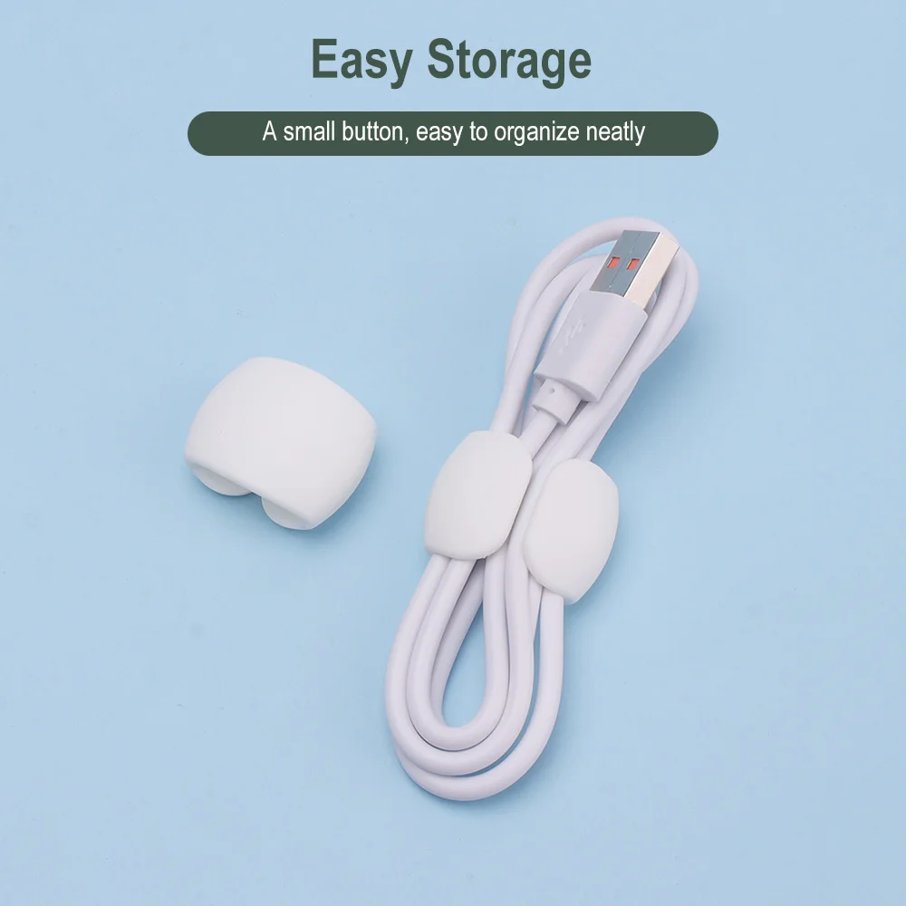 2-10PCS Cable Organizer Buckle Wire Cord Earphone Management For USB Charging Cable Winder Holder Clips in Home Office Use