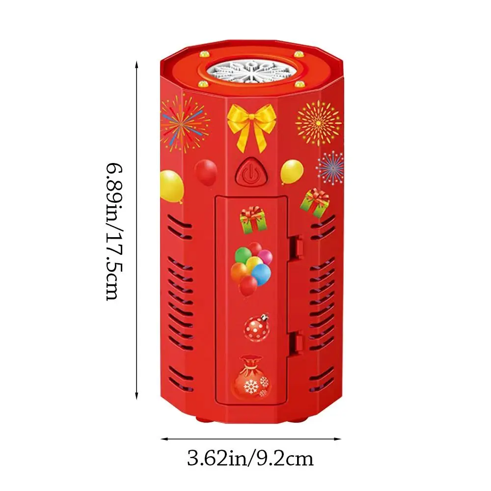 Fashion Colorful Lights Electric Bubble Machine Sound Electric Bubble Machine Red Automatic Bubble Machine Toys Kids Toys