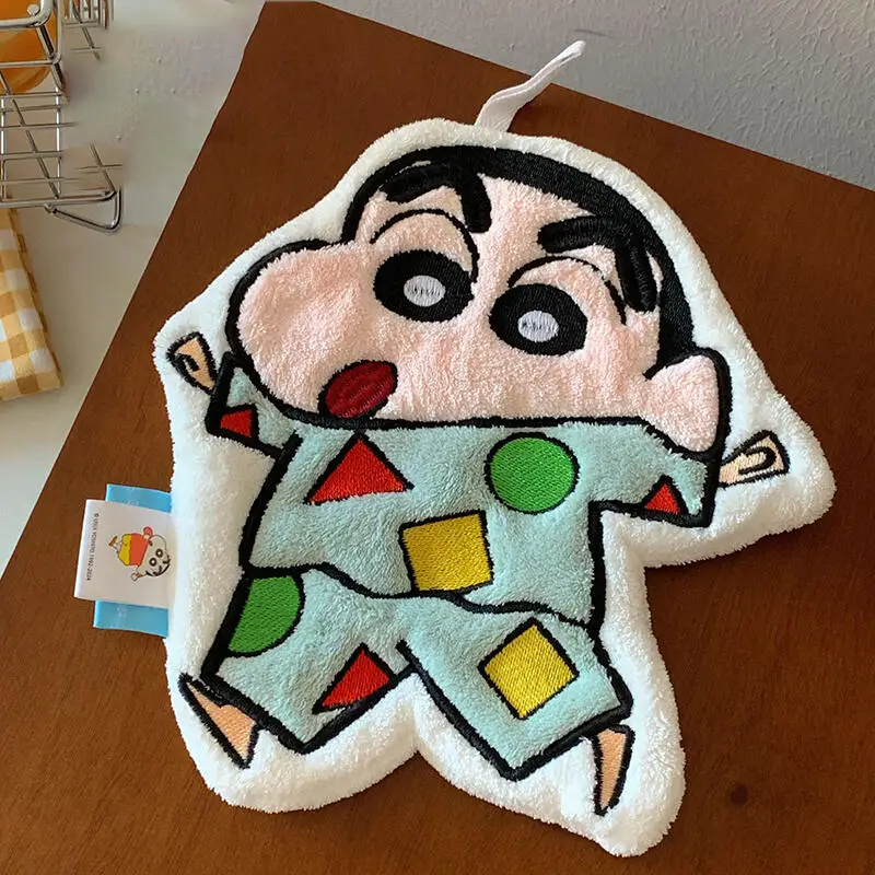 Kawaii Crayon Shin-Chan Anime Handtuch Niedliches Cartoon Badezimmer Handtuch Wasseraufnahme Schnell trocknend Hände abwischen Handtuch Weihnachtsgeschenke
