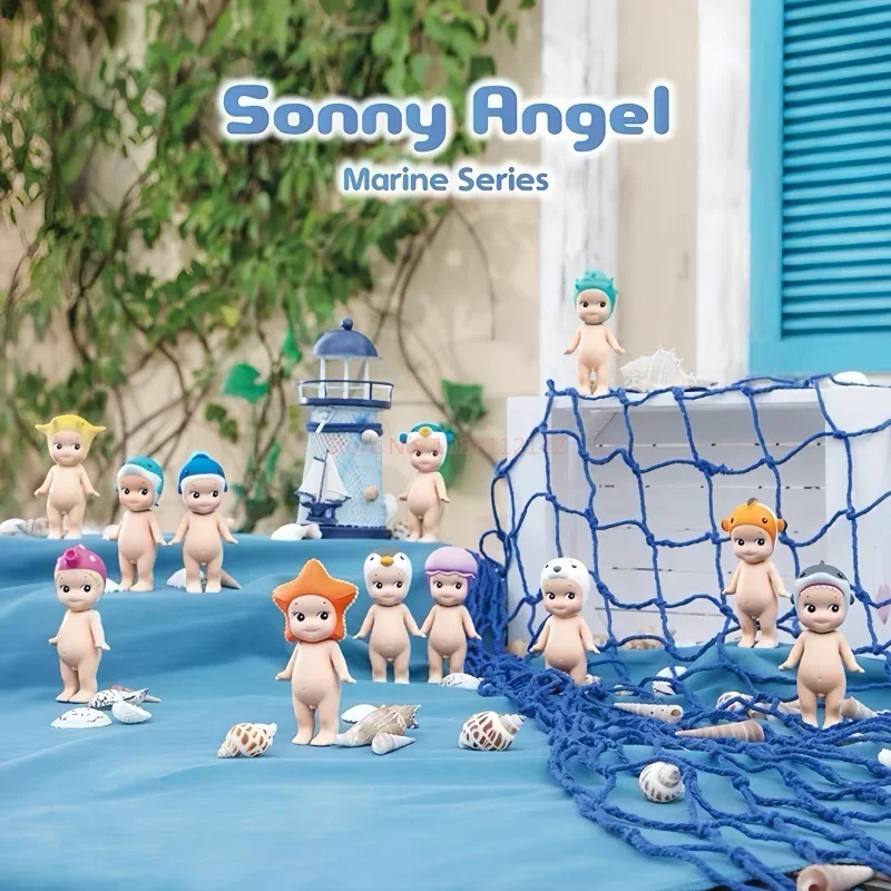 Sonny Angel Blind Boxes Hipper Marine Series Collection Anime Figure Ornament Dolls Fan Kid Birthday Gift Motherland Edition Toy