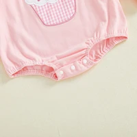 Citgeett Spring Infant Baby Girl Birthday Bodysuit Loose Fit Embroidered Neck Long Sleeve Jumpsuit Autumn Clothes 5