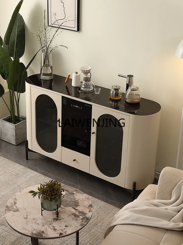 SGF solid wood tea bar machine household automatic water dispenser integrated disinfection side cabinet