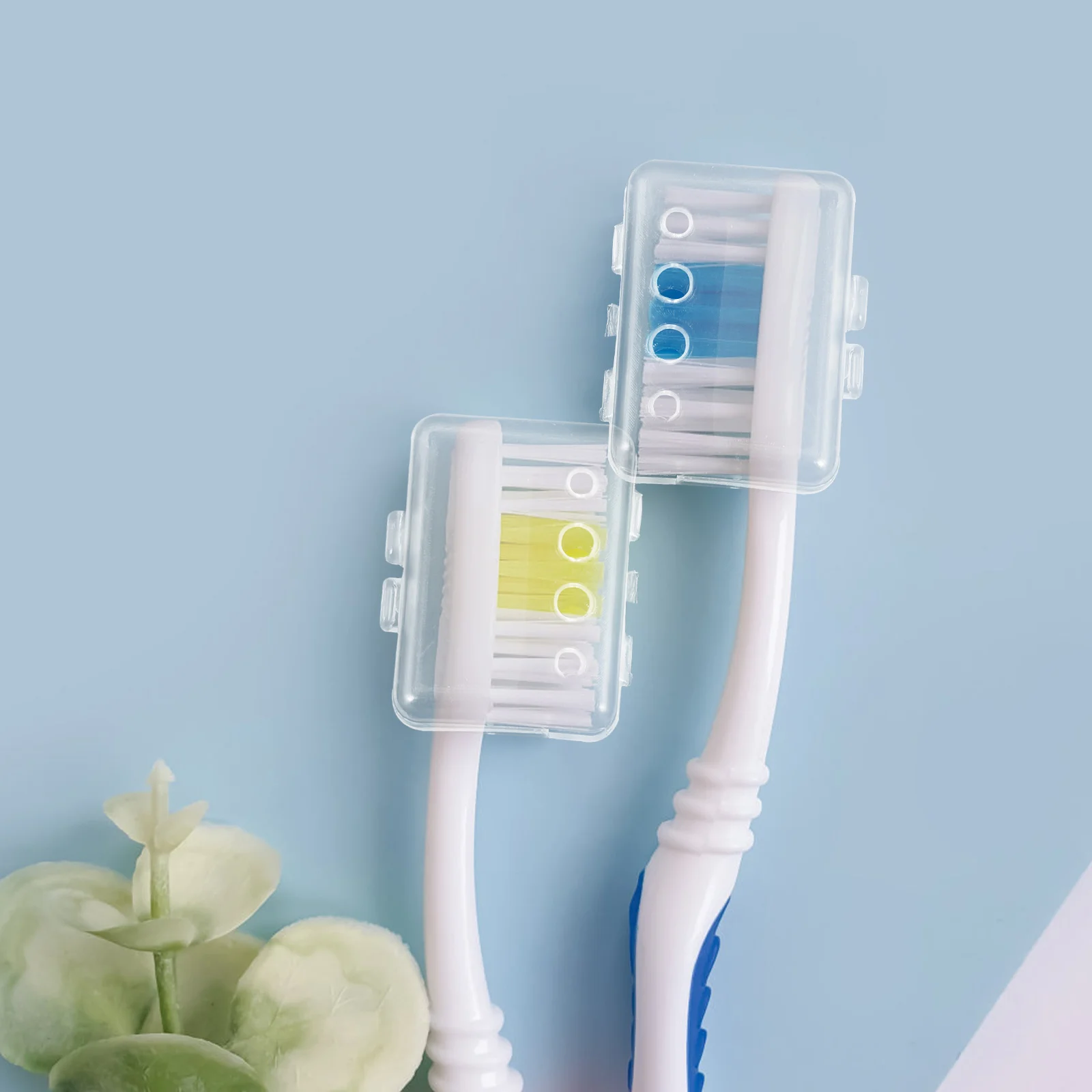 

20pcs Toothbrush Head Caps Universal Travel Toothbrush Covers Dust Protection Brush Coverings Lightweight Portable For Household