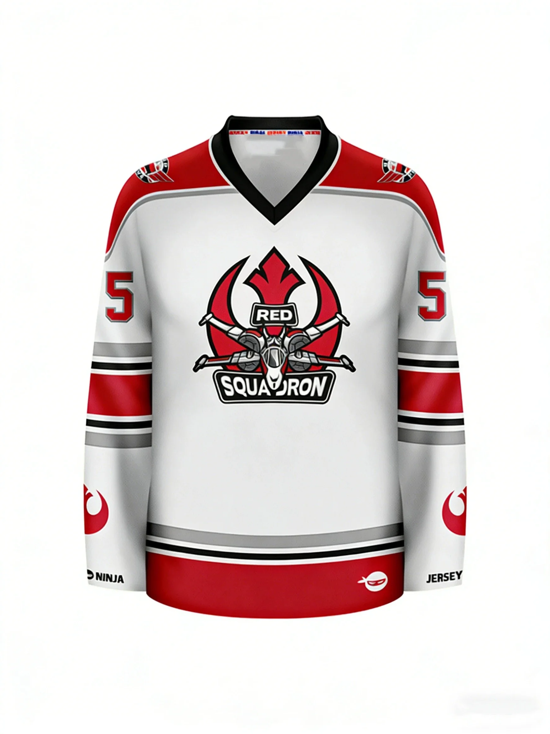 2026 New Arrival Fashion Ice Hockey Printed Long Sleeve Top Casual Soft Breathable Daily Wear for Men Women