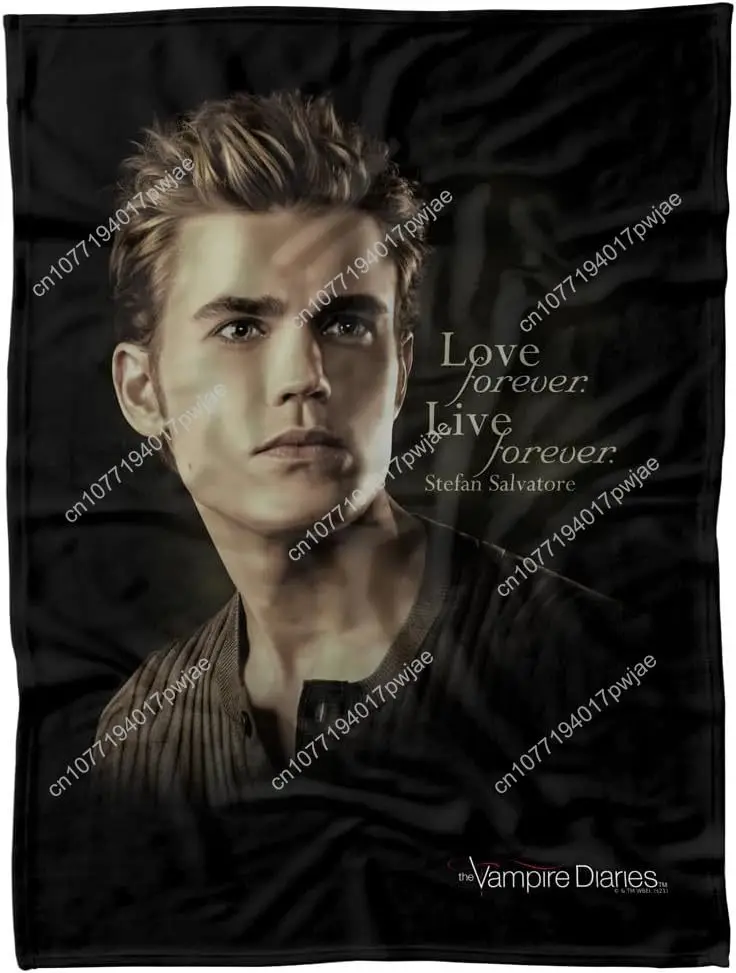 

LOGOVISION Vampire Diaries Stefan Fleece Blanket Custom blankets