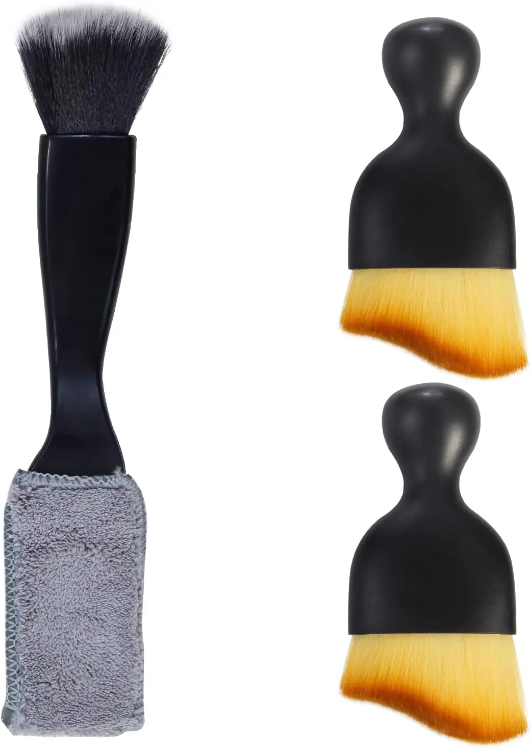 

3-Piece Car Interior Dust Brush Set, Soft Detailing Kit for Auto, Truck, SUV, RV Cleaning