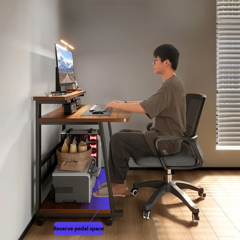 ​​Compact Computer Desk - Small Mobile Laptop Table for Home, Mini Study Desk for Small Spaces, Simple Bedside for Apartments