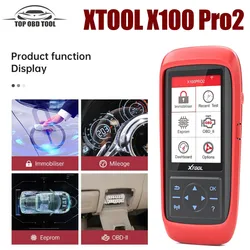 Newest XTOOL X100 Pro2 Auto Key Programmer/Calibration Adjustment Scanner/Mileage Adjustment X100 PRO OBD2 Code Reader