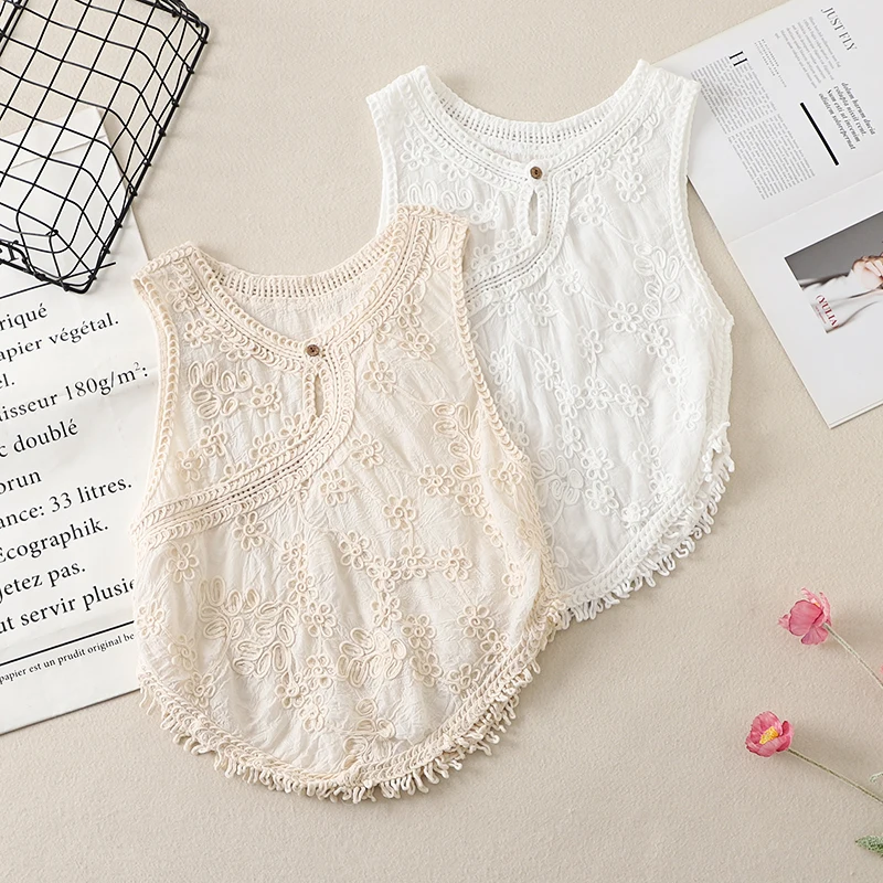 n سترة نسائية محبوكة كلاسيكية صيفية Svel f بياقة مفتوحة وتصميم شرابة متدفقة من مزيج القطن والبوليستر العادي...