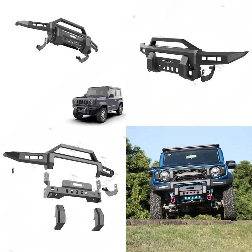 

Car Bumper Front Bumper for Jimny JB74 2018+ 2/4door 4x4 Off-road Accessories Auto Front Bumper Guard Bull Bar