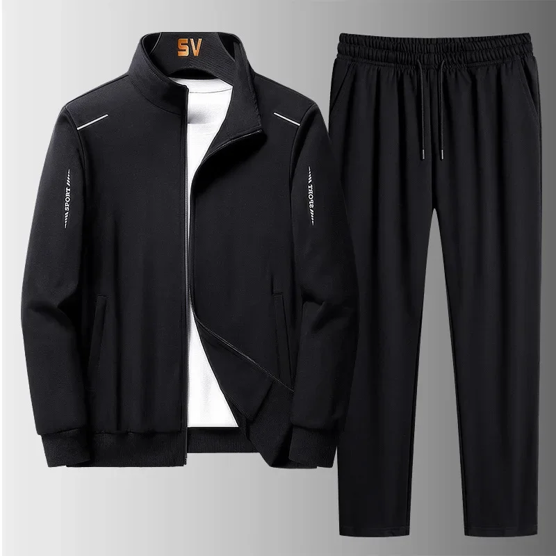 2024 New Men\'s Running Suit Long Sleeve Pants Suit Sports Suit Men\'s and Youth Casual Sportswear Suit Men Clothes Tracksuit Men