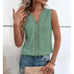 Solid Casual Loose Blouses For Women Fashion 2024 Summer Vintage Women's Oversized Shirts And Blouses Elegant Youth Female Tops