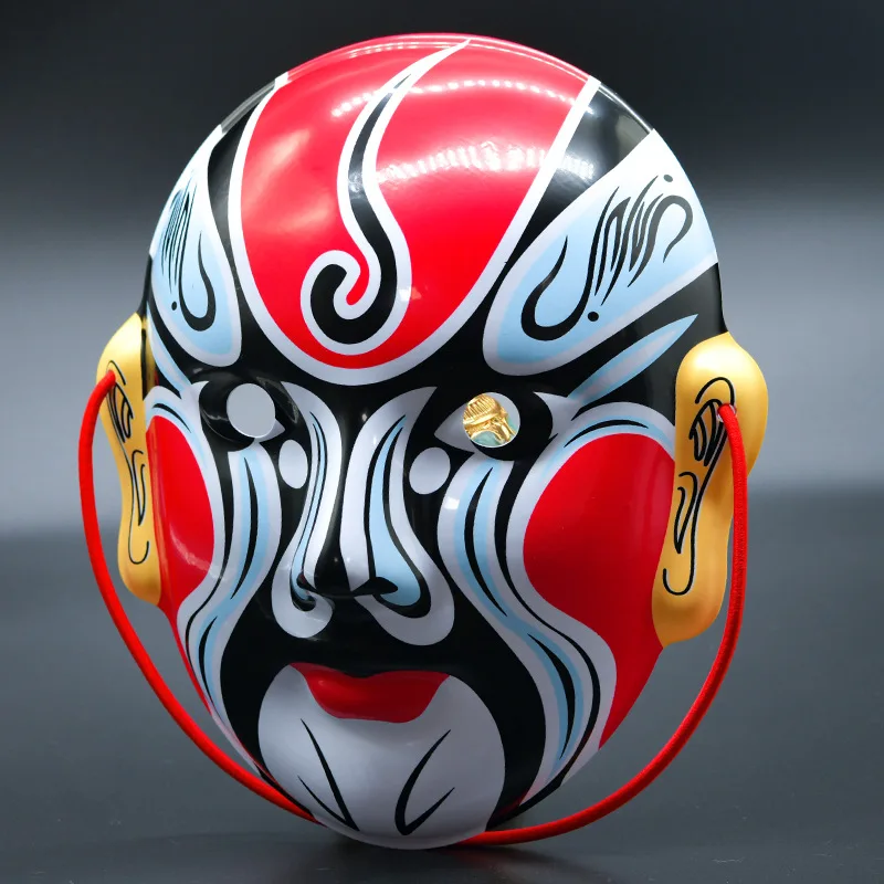 Funny Chinese Peking Opera Face-Changing Mask Traditional Intangible Cultural Heritage Handcrafted Creative Mask Party Props