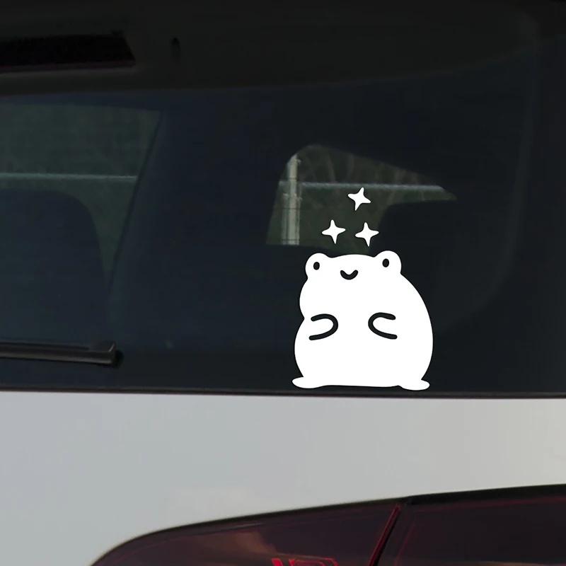 

Lovely Frog Sticker For Car Body Windshield Vinyl Waterproof High Quality Decal Reflective Animal Car Decoration Sticker