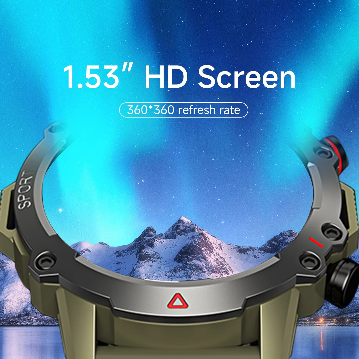 AMOLED SmartWatch sağlam asker - Smartwatch Rugged Watches For Men incelemesi ve fiyatı