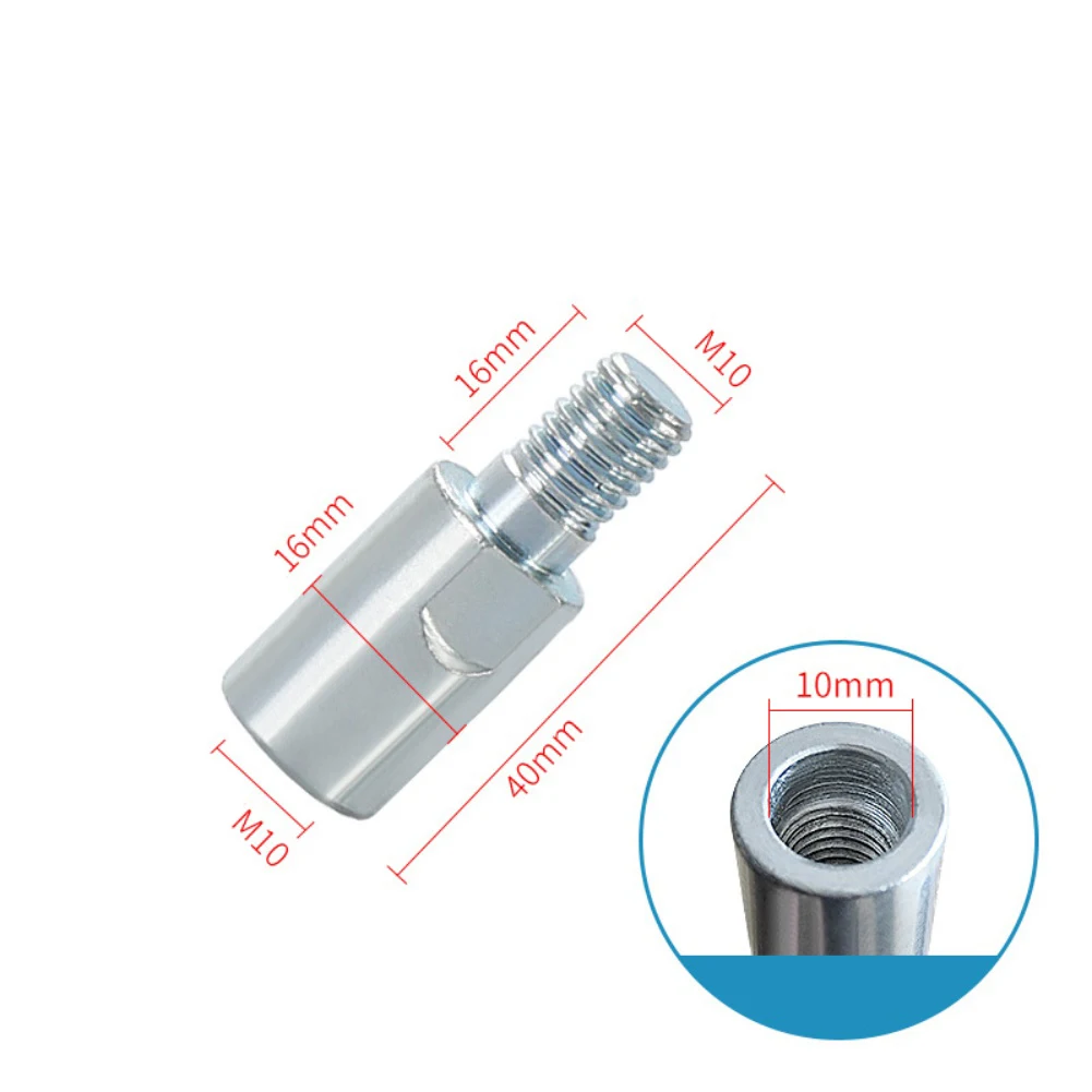 M10 Threaded Extension Rod Set 4pcs for Angle Grinder Polisher Includes 40mm 60mm 80mm 140mm Connecting Shafts
