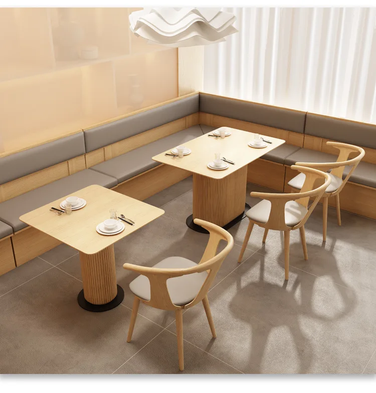 New Chinese tea restaurant, theme restaurant, table and chair combination, high-end hotel, Western restaurant, catering, restaur