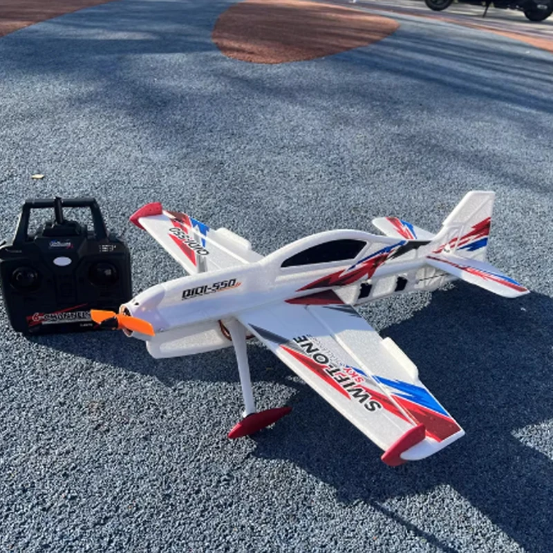 

QIDI550 RC Plane 2.4G 500mm Wingspan Wind Resistant Aircraft With One Click Suspension Stunt EPP Foam RTF Flight