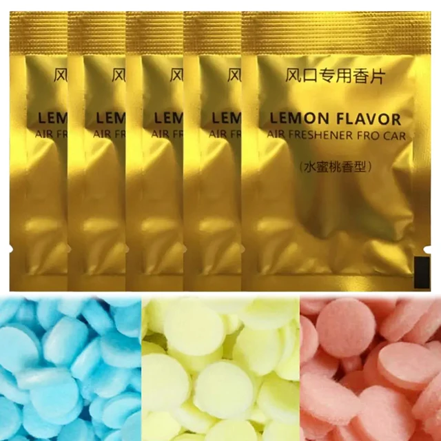 5Pcs Samochodowe odświeżacze powietrza Wkłady Samochodowy klips wentylacyjny Zestaw zastępczy smaku Stały zapach Odświeżacz powietrza Tabletki uzupełniające