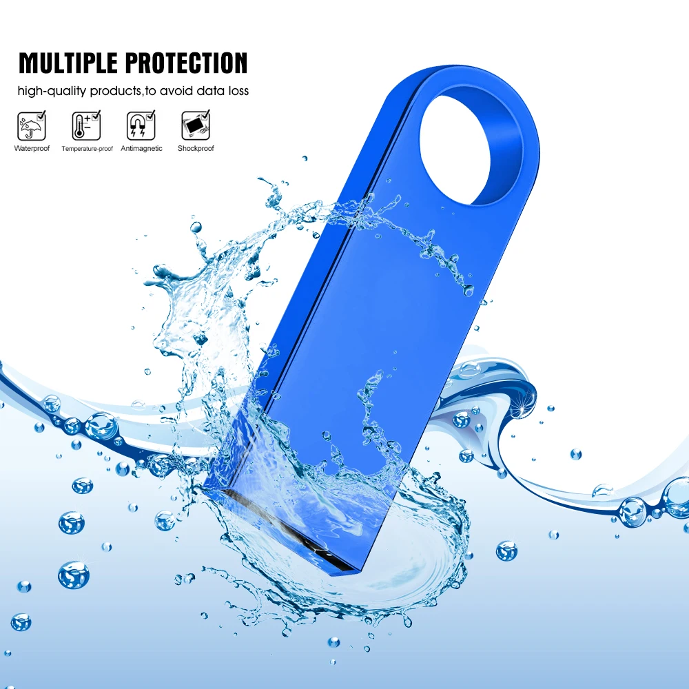 10/20/50 pcs Metal 3.0 USB Flash Drive 64GB Pen Drive criativo USB Stick 3. 0 Flash Drive Pendrive de alta velocidade personaliza o logotipo