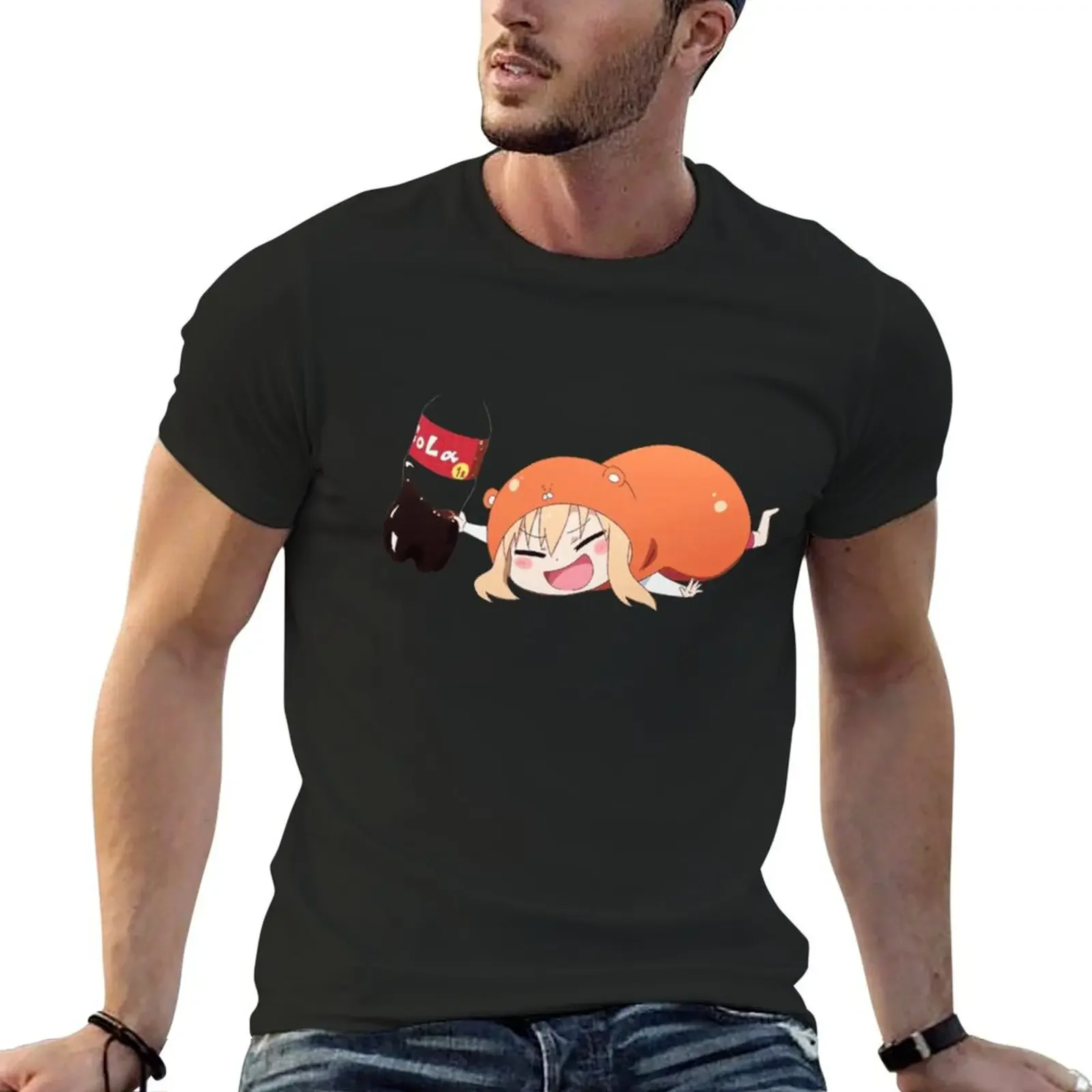 

Happy Umaru-chan with Cola T-Shirt Blouse sports fans slim fit t shirts for men