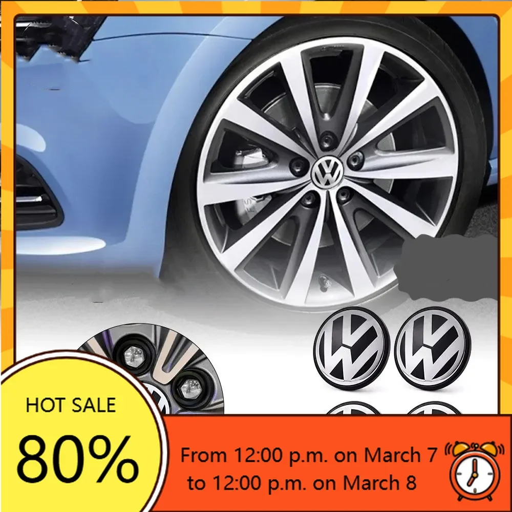 

For VW Volkswagen Jetta MK5 Golf 4pcs 55mm 56mm 65mm 70mm 76mm Car Wheel Center Caps Hubcap Cover for VW Volkswagen Jetta MK5 Go