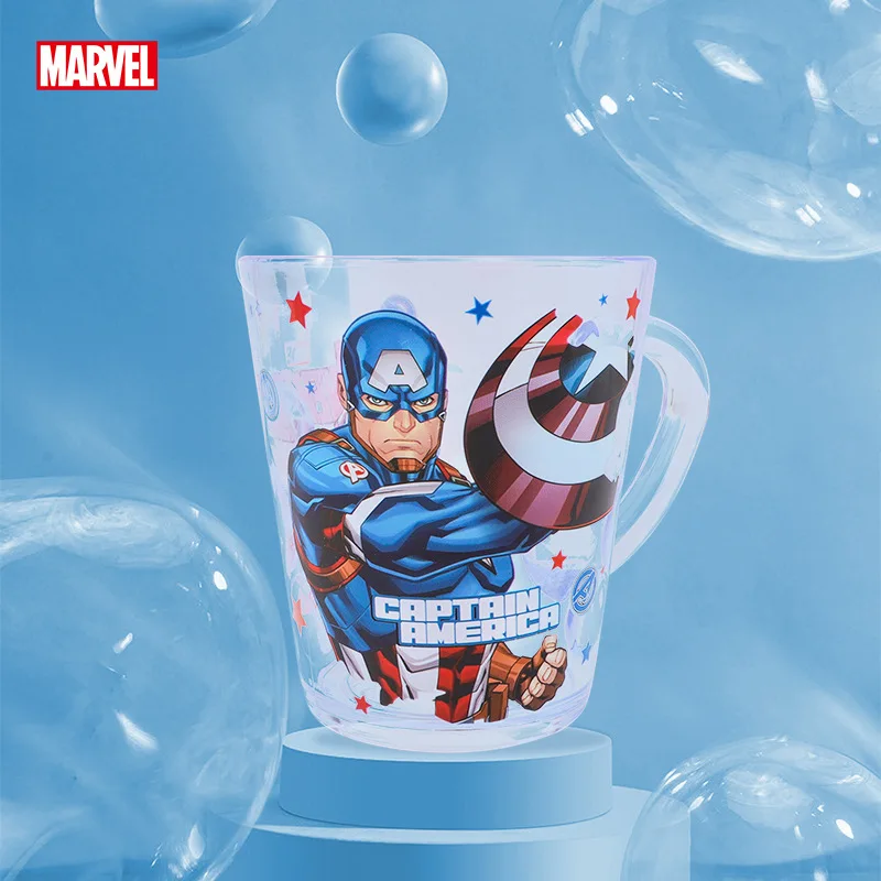

Marvel Spider-Man Captain America Mug Portable Waterproof Coffee Cups Aesthetic Lightweight Unbreakable Cup Summer Children's
