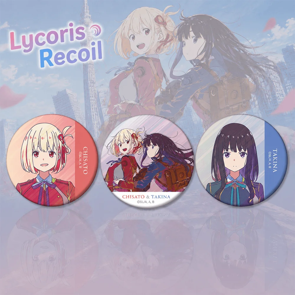 Lycoris Recoil Chisato Nishikigi 58mm Acrylic Stand Keychain Figure Mini Desk Display Ornament Anime Fan Merch Gift Toy