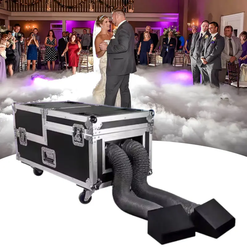 3000 W Low Fog Machine DMX Remote Control 2 Plugs Heavy Machine For Wedding Vacation Party Stage Show