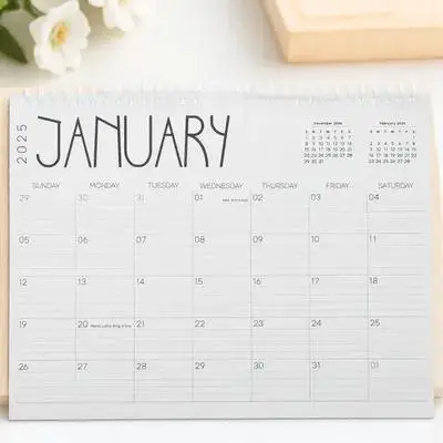 

Yearly Calendar 2025 12 Month Planner Wall Hanging with Note Blocks for Office Home School Family Organizer Daily Tracker