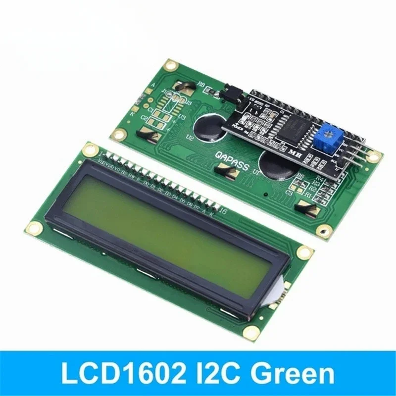 10PCS LCD1602 1602 LCD Module Blue / Yellow Green Screen 16x2 Character LCD Display PCF8574T PCF8574 IIC I2C Interface 5V