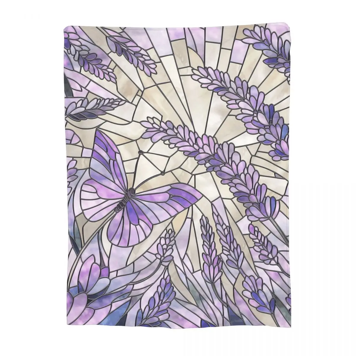 Couverture en flanelle douce et chaude Lavender Morning Bliss, couvre-lit pour lit, salon, pique-nique, voyage, maison, canapé