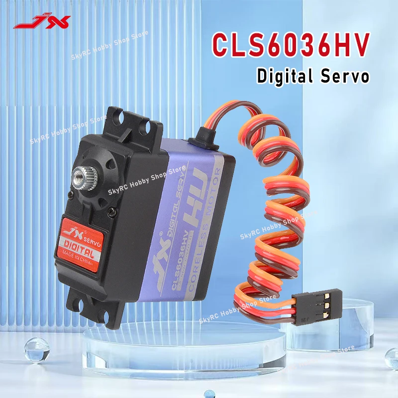 

Цифровой сервопривод JX Servo CLS6036HV 60г 36кг с безколлекторным металлическим редуктором для запчастей радиоуправляемых вертолетов