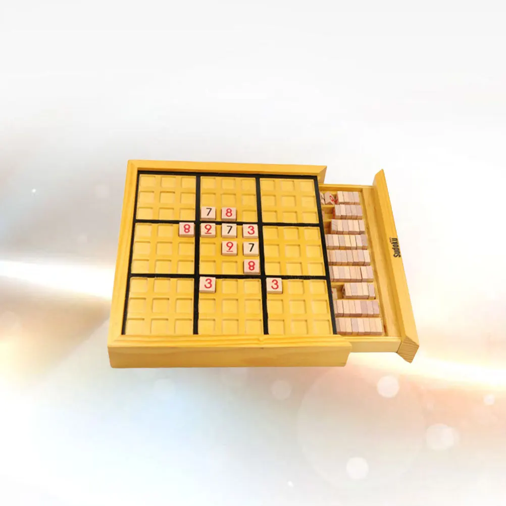 지능형 스도쿠 숫자 퍼즐 게임 나무로 조립된 정교한 디자인 안전하고 내구성 있는 어린이용 보드 게임
