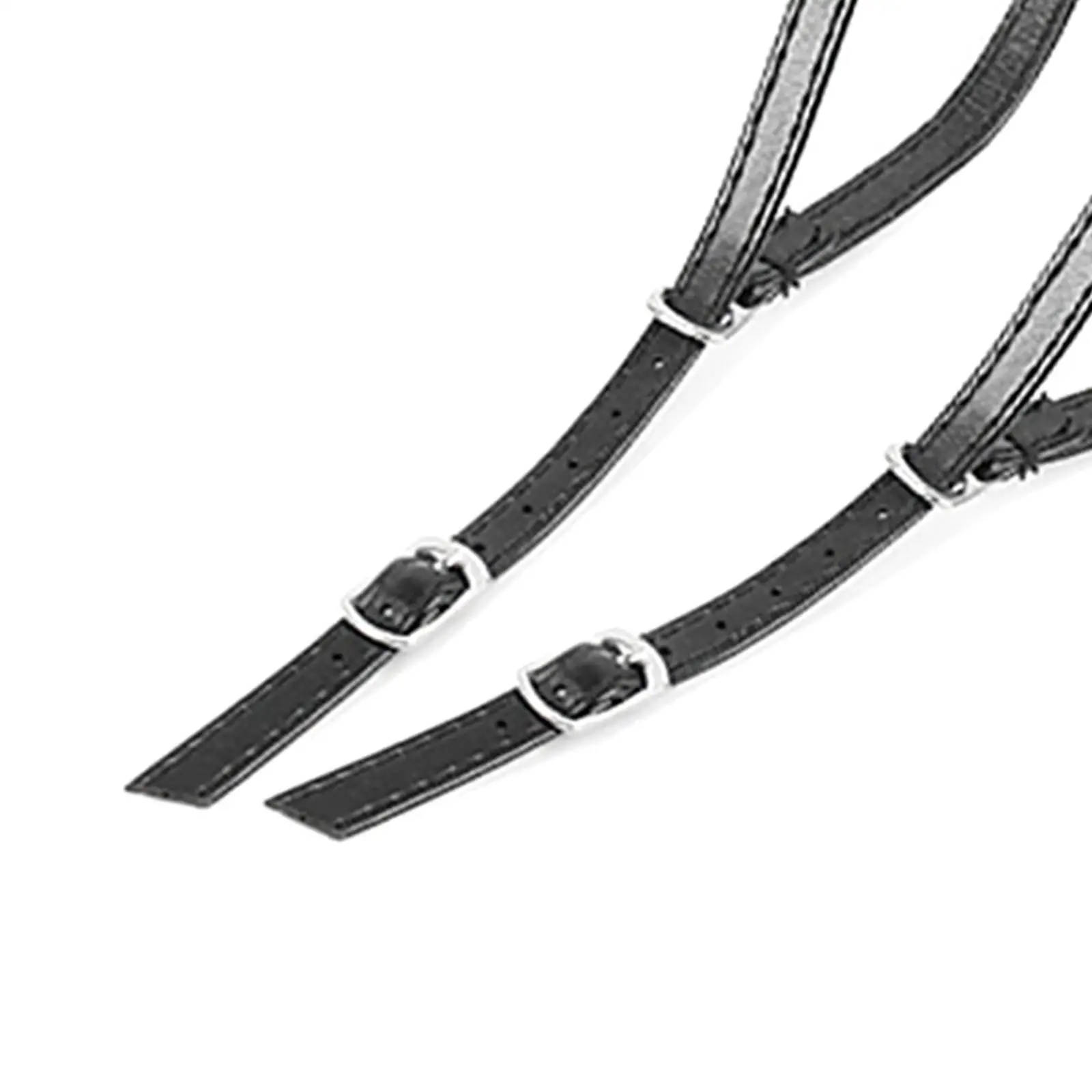 1 Pair Black High-Heeled , Anti-Slip PU Leather Shoe Straps with Buckle, Ankle Shoe Laces Replacement Accessories