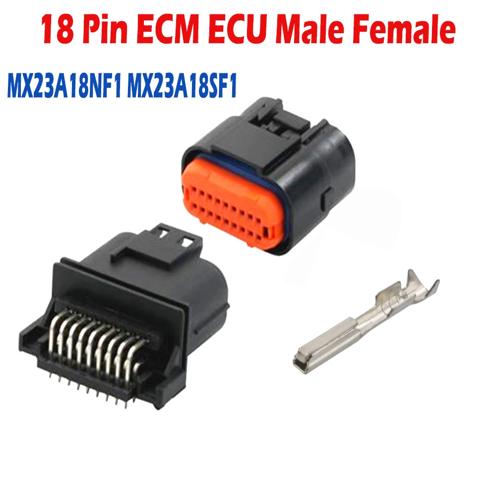 

ECU Ignitor Plug MX23A18NF1 MX23A18SF1 18 Pin ECM ECU Male Female Automotive Electronics connector MX23A18NF1 MX23A18SF1