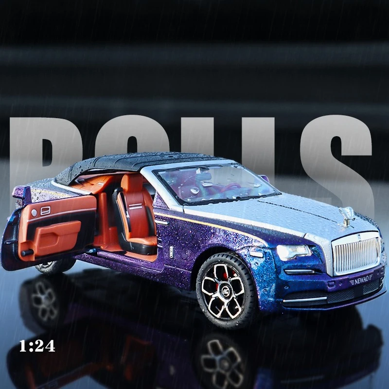 

1:24 Rolls-Royce Dawn литая под давлением модель автомобиля игрушечный автомобиль металлическая модель со звуком и светом коллекция игрушек для детей Рождественский подарок