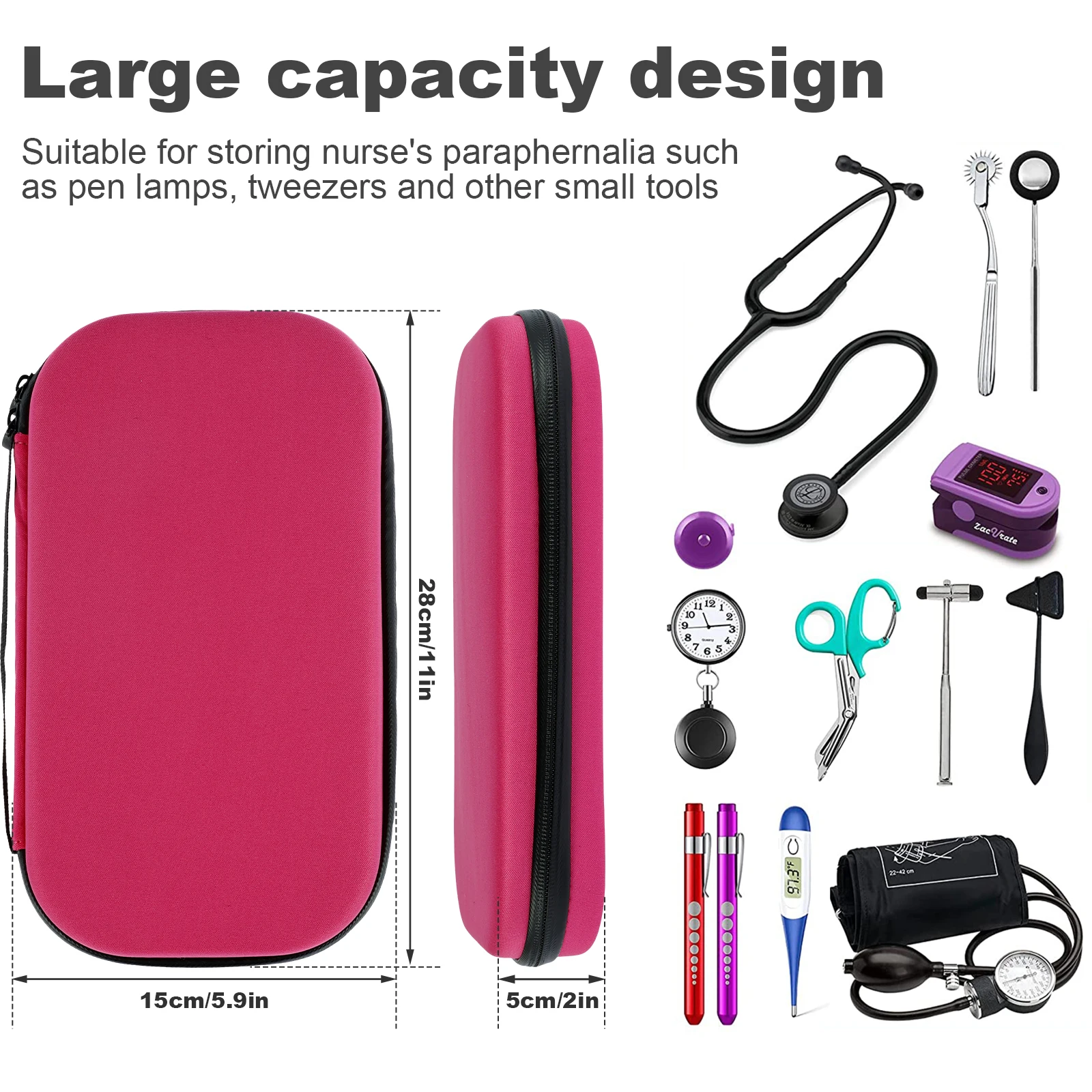 New Stethoscope Case Shockproof Stethoscope Bag Travel Portable Stethoscope Carrying Case Lightweight Stethoscope Storage Bag