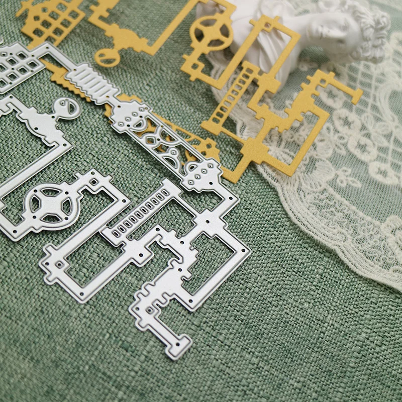 Pipeline Cutting Dies Steampunk Die Cut Templates DIY Scrapbooking Embossing Punch Stencil Handicrafts Decoration Knife Mold New