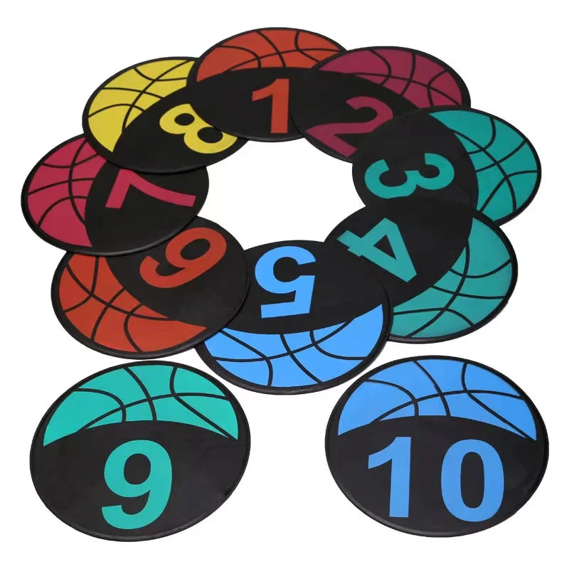 

Красочные противоскользящие резиновые тренировочные материалы в помещении, плоские коврики для ног для занятий спортом, звукоизоляционные маркеры для мяча