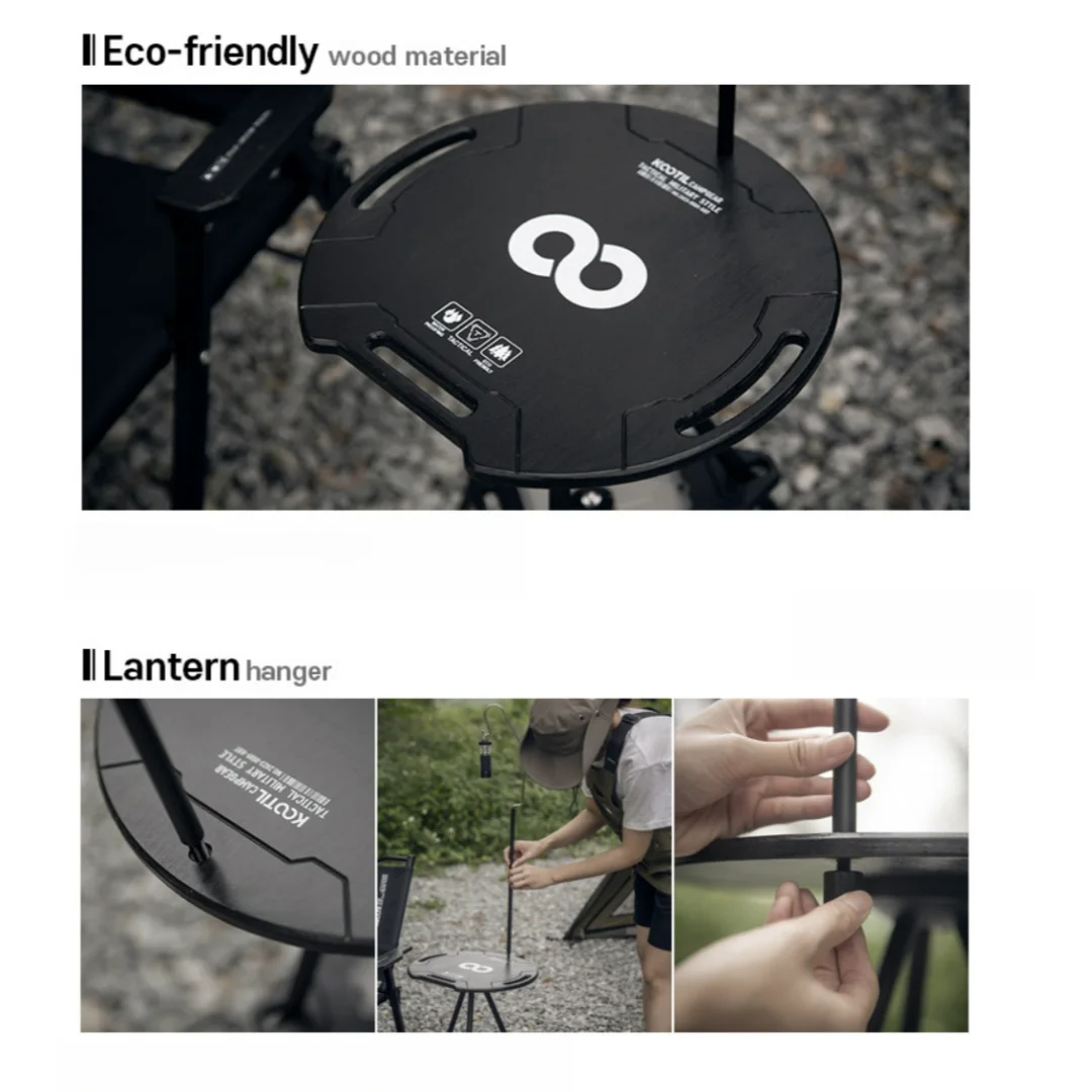 Outdoor Tactical Table Multifunctional Liftable Round Table Lightweight Picnic Desk Camping Folding Table